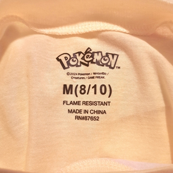 Pokemon boys size Medium 8/10 2 piece shorty pajama set, NEW - Picture 7 of 8